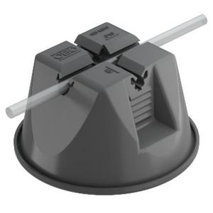 Dachleitungshalter für Blitzschutz - Dachleitungshalter für Flachdach 8-10 mm schwarz - 5218700