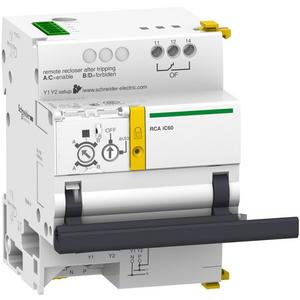 Zubehör für Reiheneinbaugeräte - Fernantrieb RCA mit Ti24 für iC60 1P/2P 230V AC seitlich anbaubar - A9C70122