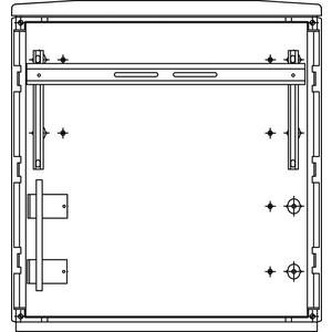 Zähler-Leergehäuse - Gaszählerschrank Freiluft Freistehend 785x836x322mm - 1106