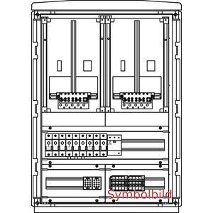 Zähler-Komplettschrank - Kabel-Hausanschluss-Zählerverteiler Freistehend 590x836x322mm - FZKS0210