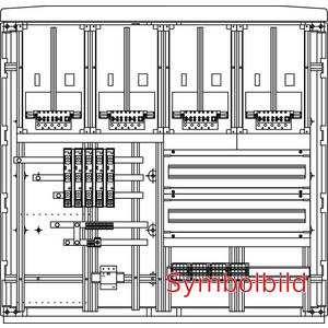 Zähler-Komplettschrank - Kabel-Hausanschluss-Zählerverteiler Freistehend 1115x1065x322mm - FZKS0411NV
