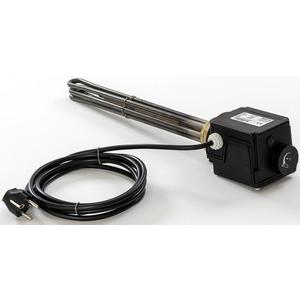 Elektro-Heizflansch für Warmwasserspeicher - Einschraubheizkörper 3kW 230V IP45 2,8m Kabe 88x88x518mm - 20-0500