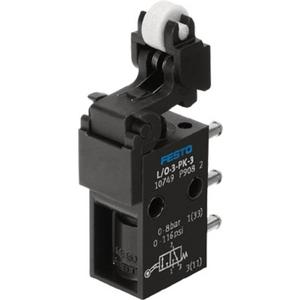 Pneumatische Wegeventile - Kipprollenventil 3/2 offen/geschlossen monostabil 80l/min mechanisch 0-8bar PK-3 - 10749