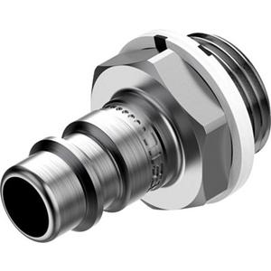 Zubehör für pneumatische Anlagen / Anlagenteile - Kupplungsstecker NW: 7,85mm 12,5 Nm Außengewinde G3/8 - 8059259
