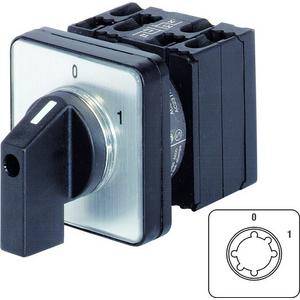 Steuerschalter - Ein-Aus-Schalter 3-polig Instrumentengriff schwarz 0-1 - M10H E A3+G2