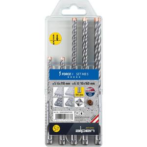 Bohrer-Set - Kassette SDS-plus MB5 Force X 5 tlg. Ø 5,0 - 10,0 mm - 80500005100