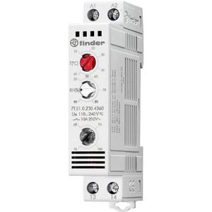 Thermostat (Schaltschrank) - Elektrischer Thermo- / Hygrostat für Schaltschrankeinbau 1TE - 1S / 10 A LED - 7T.51.0.230.4360