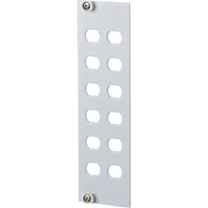 Frontpanel/Patchpanel leer (Schaltschrank) - Frontplatte OpDAT REGpro 3HE 7TE für 12xST unbestückt - 15024A0100-E