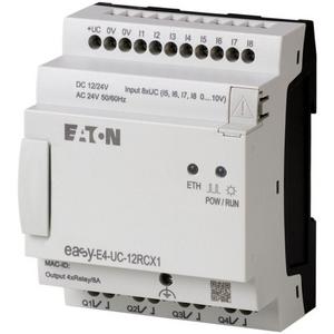 Logikmodul - Steuerrelais easyE4 Basisgerät (erweiterbar Ethernet) 12/24 V DC 24 V AC 8DE - 197212