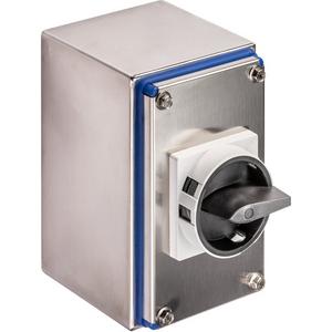 Lasttrennschalter - Aufputz Reparaturschalter Edelstahl 32A 3-polig sw/gr - 70020257