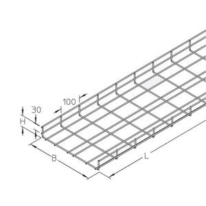 Gitterrinne - Gitterbahn ED 3m DM 4mm - 061114