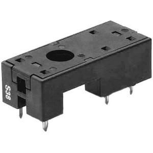 Relaissockel - Fassung mit Printanschlüssen Farbe schwarz für Relais 40.31 oder 41.31 - 95.13.20