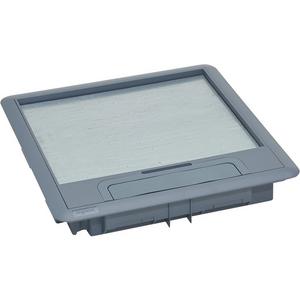 Geräteeinsatz für Unterflurmontage - Deckel mit Teppichrand 18/24 Module Kunststoff - 088002