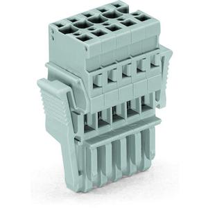 Ein- und mehrpolige Klemmenleiste - 1-Leiter-Federleiste mit seitlichen Verriegelungsklinken nur bei Stiftleisten ei - 769-105/021-000