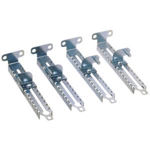 Befestigungselement für Stiel/Profilschiene - Set 4 Stufenschieber aus behandeltem Stahl T300mm - NSYSDCR300