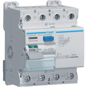 Fehlerstrom-Schutzschalter - FI-Schutzschalter  40A 4-polig 30mA Typ B+ - CDB640D