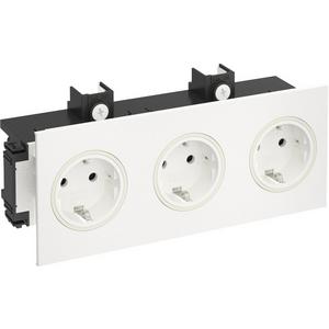 Steckdose - Kanalsteckdose SIGNA IN 3-fach Steckdose RAL 9010 - 6121032