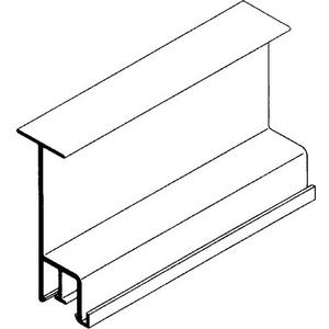 Trennwand für Geräteeinbaukanal - Fensterbankkanal signo FBK Trennwand f. Abm. 65/190 RAL 9010 - 6131089