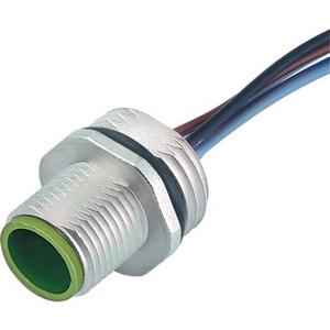 Konfektioniertes Sensor-Aktor-Kabel - M12 Flanschstecker A-cod Vorderwandmontage 4p 0,5m - 7000-13501-9010050