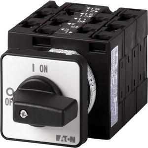 Lastschalter - Polumschalter Kontakte: 9 32 A Dahlander-Schaltung 2 Drehzahlen Frontschild: 0-1 - 004145