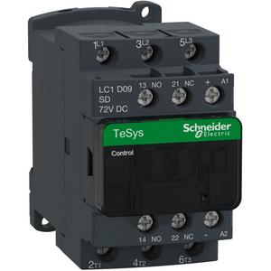 Leistungsschütz, AC-schaltend - Leistungsschütz 3p+1S+1Ö 4kW/400V/AC3 9A Spule 72V DC - LC1D09SD