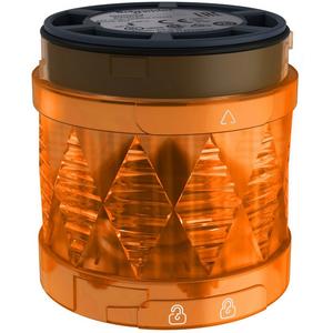 Signalsäulenelement, optisch - Ø 60mm LED Leuchtelement Blinklicht orange IP65 24V AC/DC - XVUC45