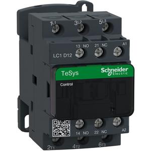 Leistungsschütz, AC-schaltend - Leistungsschütz 3p+1S+1Ö 5,5kW/400V/AC3 12A Spule 600V 50/60Hz - LC1D12X7