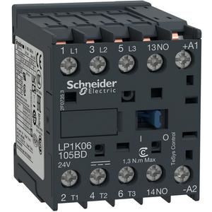Leistungsschütz, AC-schaltend - Leistungsschütz 3p+1S 5,5kW/400V/AC3 12A 24V DC - LP1K12105BD