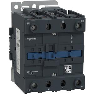 Leistungsschütz, AC-schaltend - Leistungsschütz 2 Schließer+2 Öffner 60A/AC1 Spule 48V 50Hz - LC1D40008E5