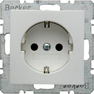 Steckdose - SCHUKO-Steckdose mit erhöhtem Berührungsschutz S.1/B.3/B.7 polarweiß matt - 47231909