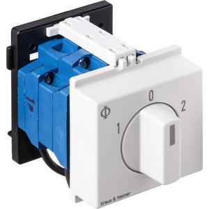 Steuerschalter - Umschalter mit 0-Stellung 3polig 60° 45mm-Schnappbefestigung - 70009343