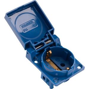 SCHUKO-Anbausteckdose - Einbausteckdose mit Klappdeckel - 496/1/096/BL