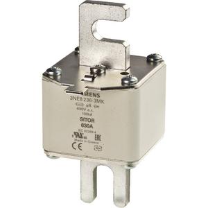 NH-Sicherungseinsatz - SITOR-Sicherungseinsatz, mit geschlitzten Messerkontakten, NH1, In: 630 A, aR. - 3NE8236-3MK