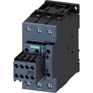 Leistungsschütz, AC-schaltend - Koppelschütz AC-3 80 A/37 kW/400V 3-polig DC 24V 2S+2Ö Schraubanschluss - 3RT2038-1KB44