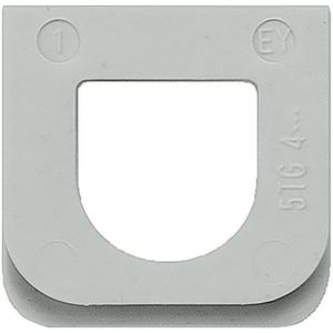 Abdeckrahmen - DELTA fläche IP44 AP Schiebenippel für Leitungseinführung zum Verbinden - 5TG4205