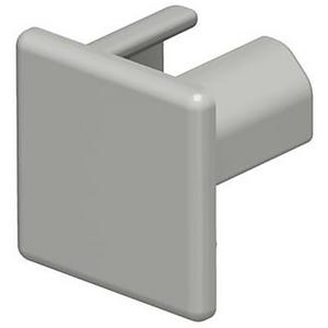 Endstück für Leitungsführungskanal - Endstück 15x15mm PVC steingrau 7030 - 6158692
