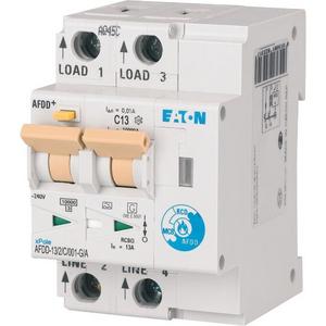 Kombination FI-Schalter/Leitungsschutzschalter mit Zusatzeinrichtung - Brandschutzschalter 2-polig C 13 A 10 mA Typ G/A - MB-300191