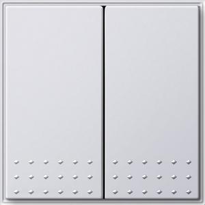 Installationsschalter - Tastschalter Wechselschalter 2-fach Gira TX_44 (WG UP) Reinweiß - 012866