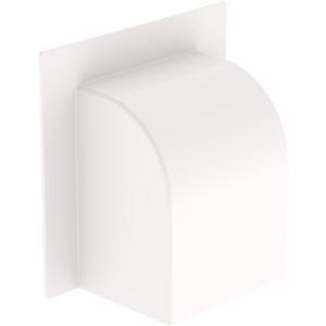 Wandanschlussblende für Geräteeinbaukanal - Durchführung gebogen 60x75 aus U24X - 31682-02