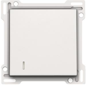 Abdeckung für Schalter, Taster, Dimmer, Jalousie - Zentralplatte für elektronischen Hotelkarten-Schalter weiß - 101-61901