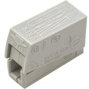 Leuchtenklemme - Leuchtenklemme Dauerbetriebstemperatur 105°C 1 - 2,5 mm² grau - 224-101