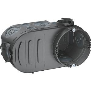 Unterputzdosen - UP Elektronikdose mit Geräteschrauben luftdicht Ø60xH66x148mm PP tiefschwarz - 2003727