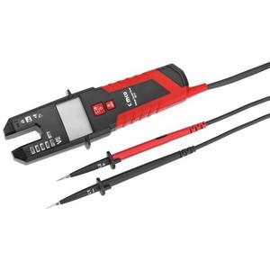 Zangenmessgerät - AC/DC Strom-Spannungsprüfer TrueRMS LED/LCD incl. Gürteltasche - 111439