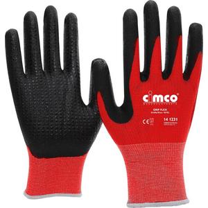 Schutzhandschuh - Arbeitshandschuh "Grip Flex" schwarz/rot, Größe 9/L - 141230