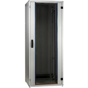 Netzwerk-/Serverschrank - 19 Zoll Serverschrank PRO 42HE 800x1000mm RAL7035 Front-/Rücktür/Glas/Stahl - PRO-4280GR.G1SV