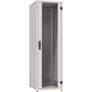 Netzwerk-/Serverschrank - 19 Zoll Netzwerkschrank PRO 33HE 600x600mm RAL7035 Front-/Rücktür/Glas/Stahl - PRO-3366GR.G1SV