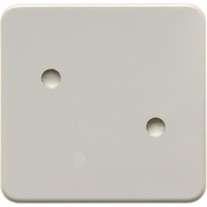 Abdeckung für Schalter, Taster, Dimmer, Jalousie - Wippe anschraubbar wg Up IP44 weiß glän zend - 1559