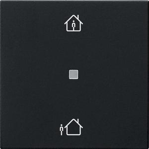 Tastwippe KNX - KNX RF Bedienaufsatz 1-fach Heizmodus System 55 Schwarz matt - 5106005