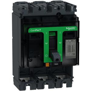 Leistungsschalter für Trafo-, Generator- und Anlagenschutz - Kompaktleistungsschalter ComPacT NSX100F Grundschalter 3P 100A 36kA/415V AC - C10F3