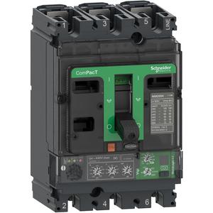 Leistungsschalter für Trafo-, Generator- und Anlagenschutz - Kompaktleistungsschalter ComPacT NSX250N mit Micrologic 4.2 90-250A, 3P3D 50kA - C25N34V250